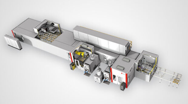 Roboter Shuttle Lackieranlage